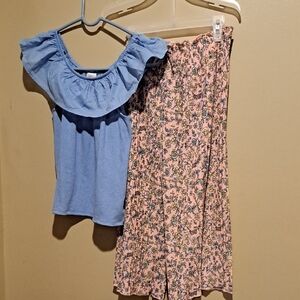 Floral Pink Capri Set